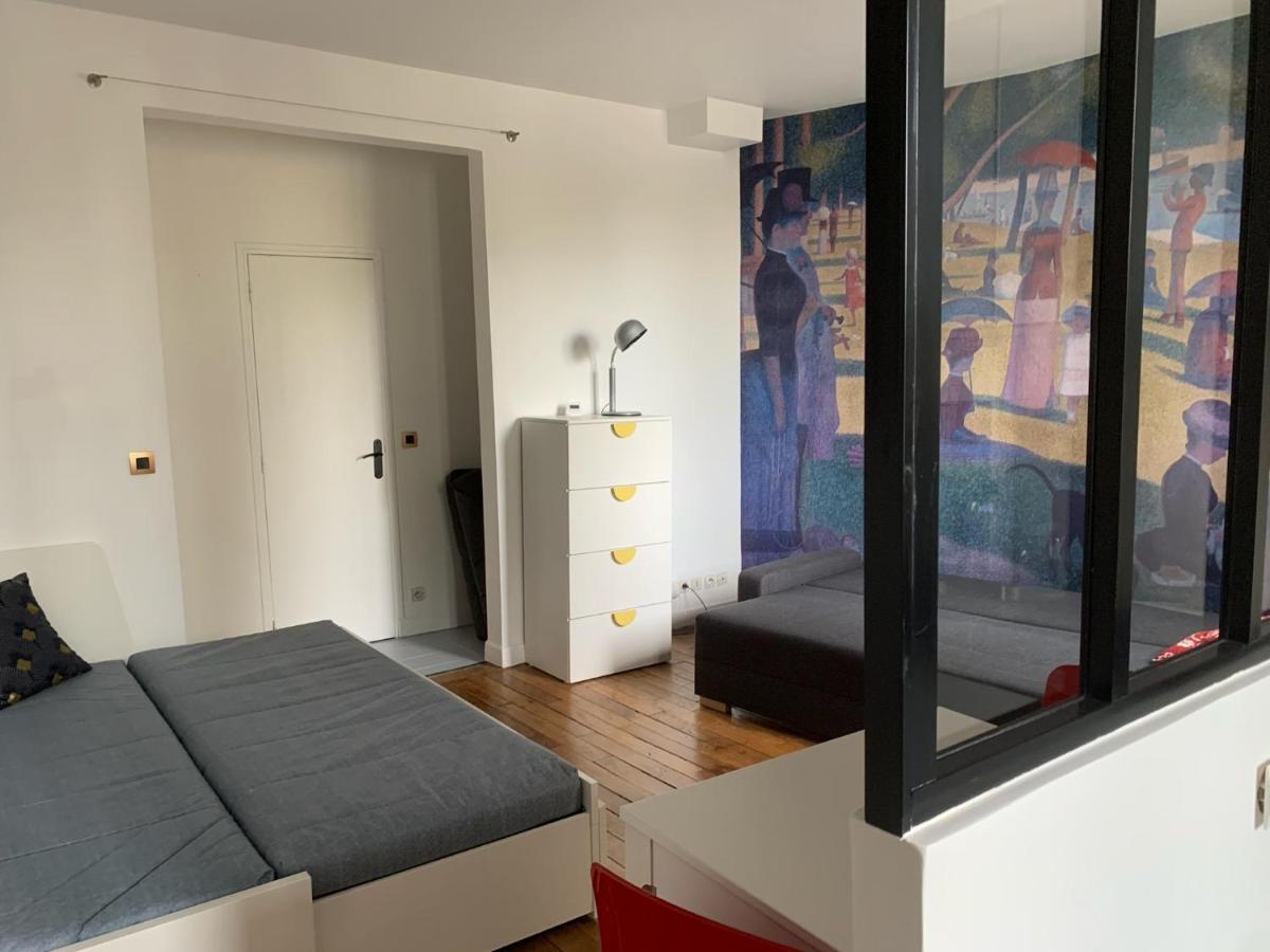 Studio Perfect For 2 Adults And 1 Kid, And Up To 2 Kids - Jourdain 20E, 25Mn To Louvre Via Line M11 ปารีส ภายนอก รูปภาพ