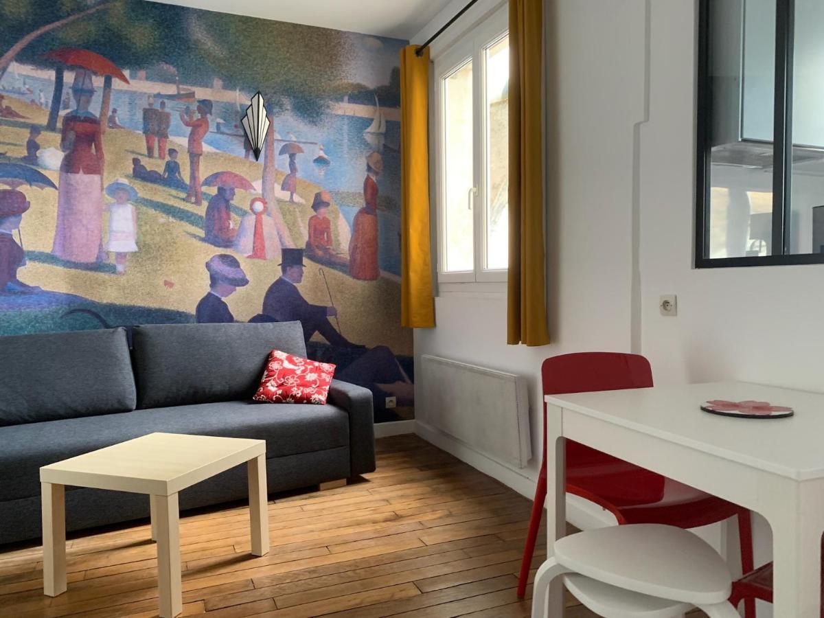 Studio Perfect For 2 Adults And 1 Kid, And Up To 2 Kids - Jourdain 20E, 25Mn To Louvre Via Line M11 ปารีส ภายนอก รูปภาพ